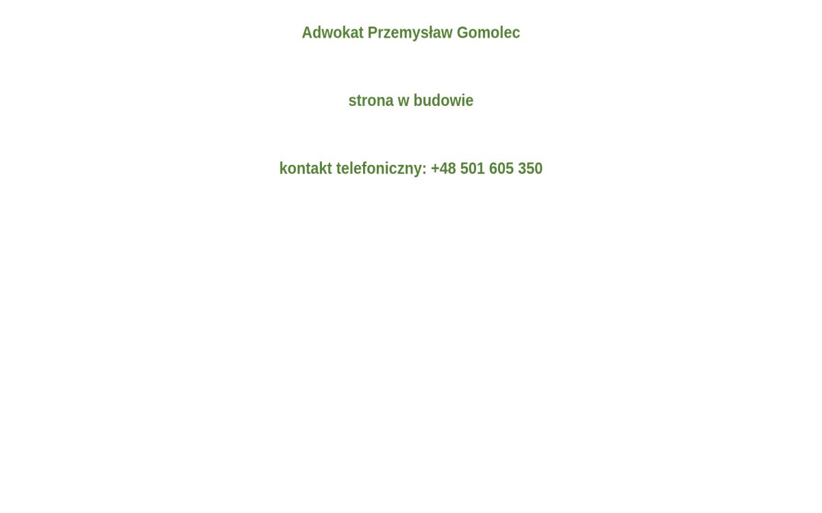 https://www.adwokat-gomolec.pl